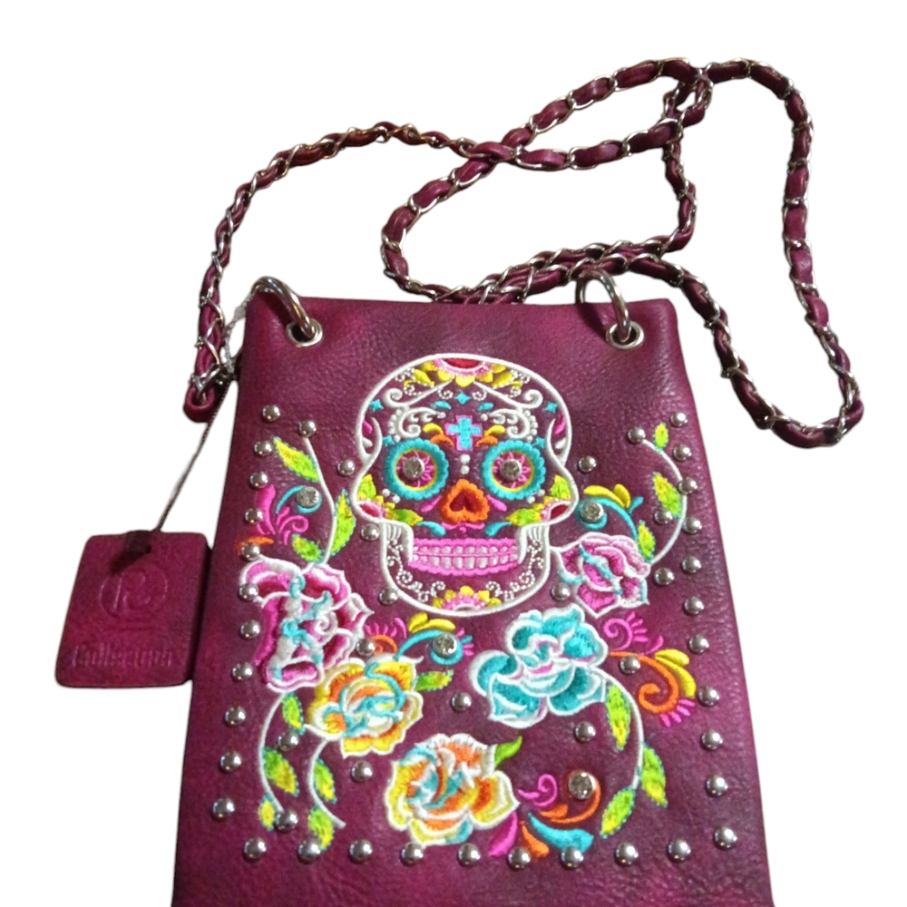 P&G Collection Sugar Skull Crossbody Purse